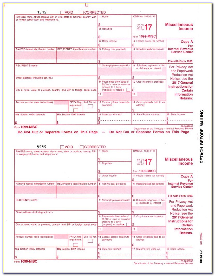 1099 Misc Fillable Form 2016