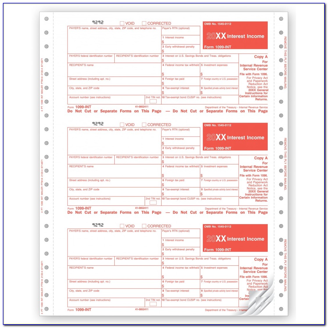1099 Tax Form Printable