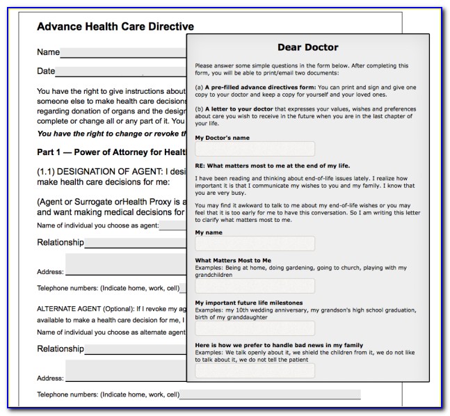 Advance Healthcare Directive Form Illinois
