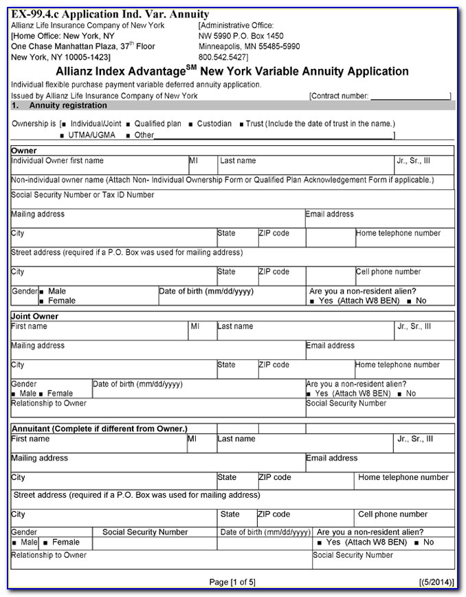 Allianz Annuity Forms Download