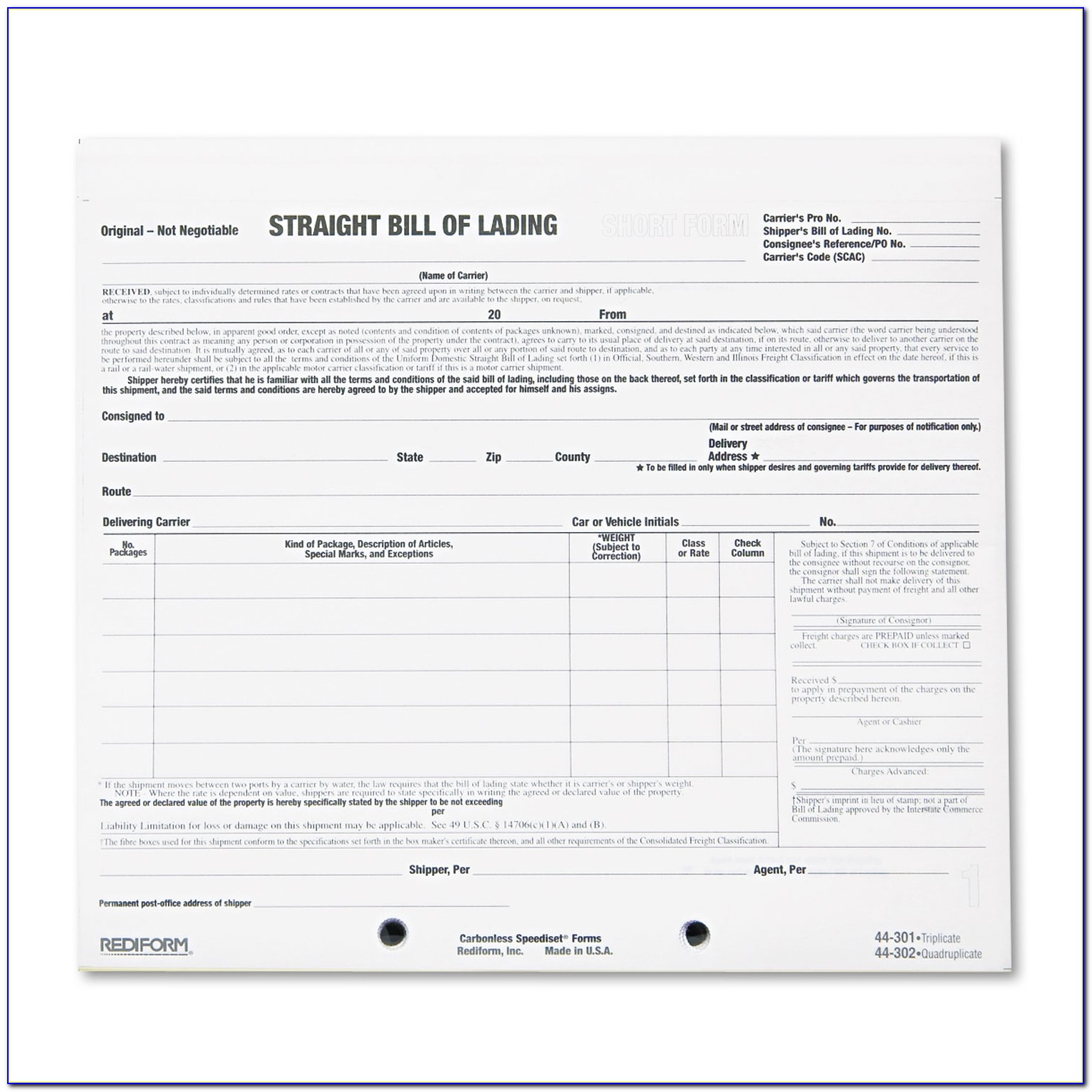 short-form-blank-back-bill-of-lading-not-acceptable-form-resume