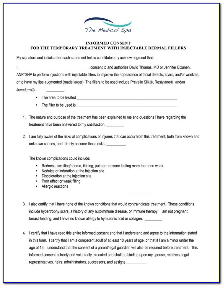 Botox Consent Form Template