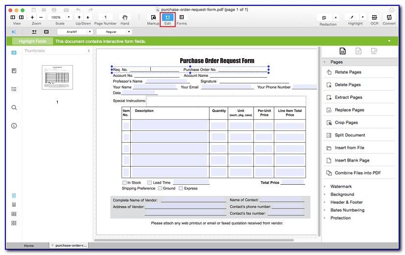 Creating A Form Fillable Pdf