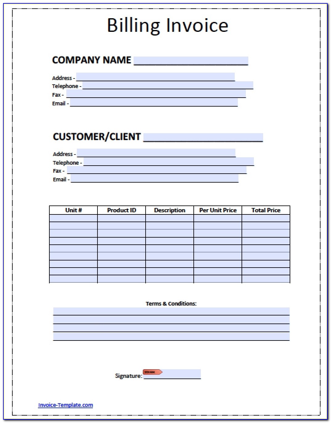 Company Invoice Template Invoice Templat Invoices Free Carbon Carbon Copy Invoice Forms
