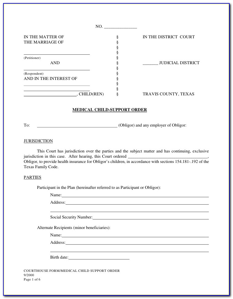 Dallas County Probate Court Forms