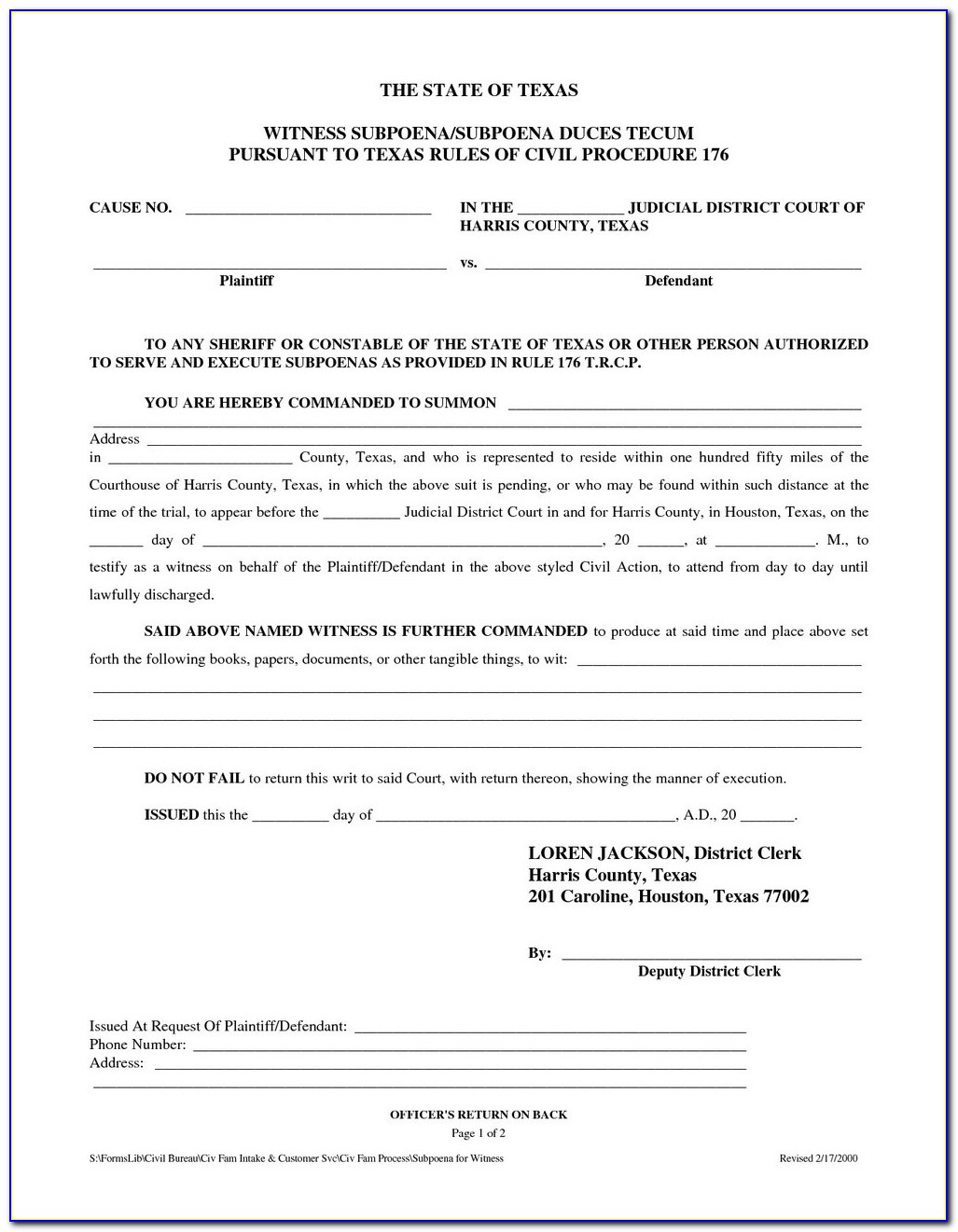 Divorce Forms Texas Free Download