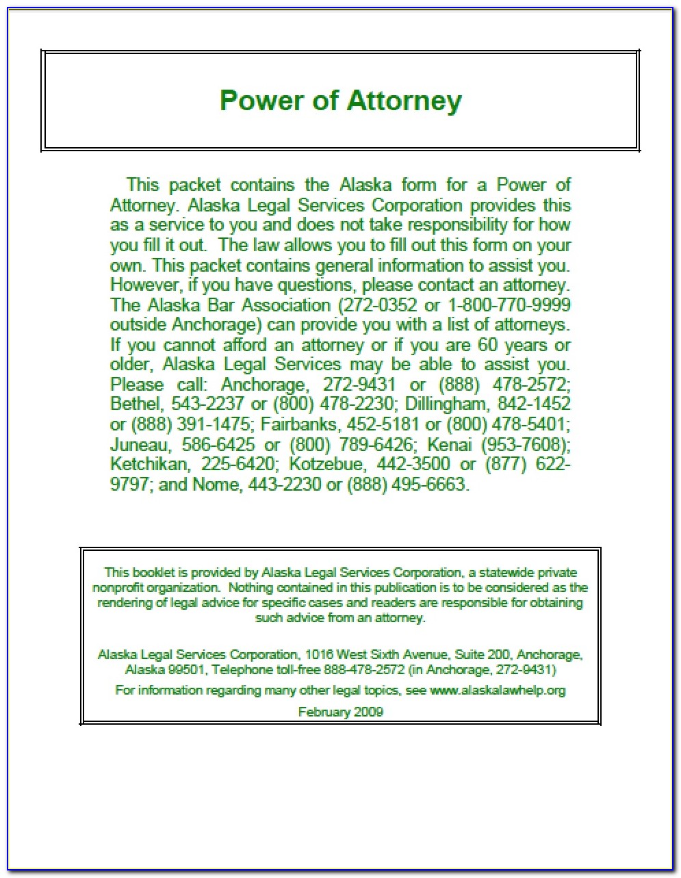 Durable Power Of Attorney Forms California