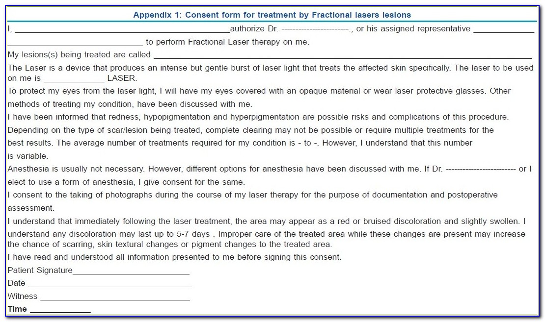 Eclipse Micro Needling Consent Form