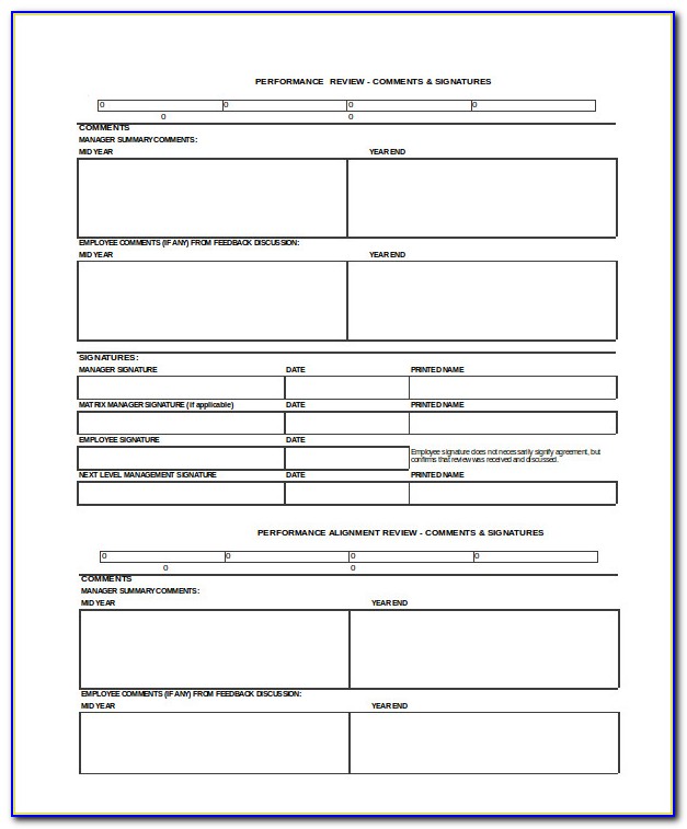 Employee Performance Evaluation Form Free Download Excel