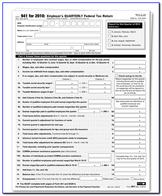 Fillable Irs Forms For 2017