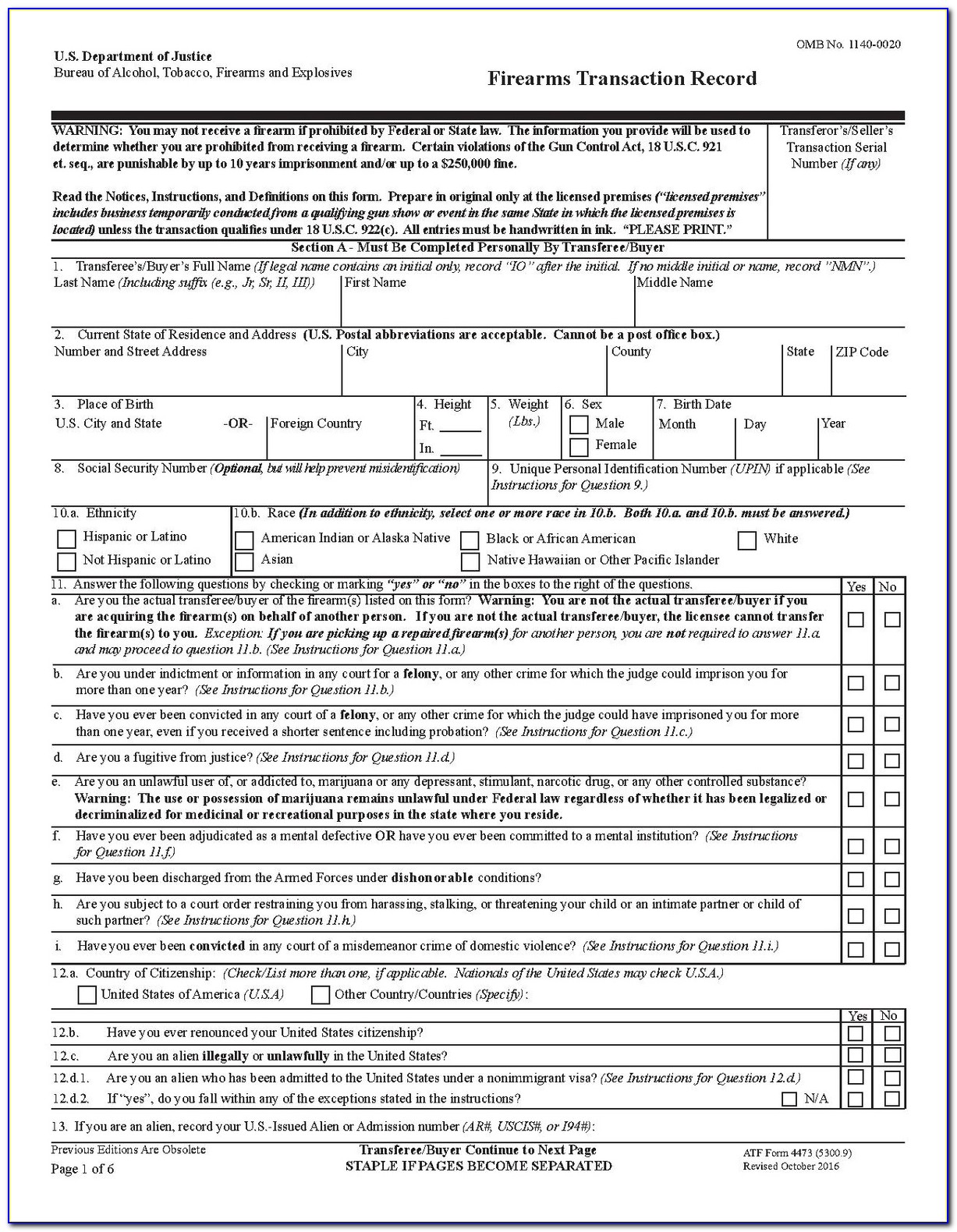 Florida Concealed Weapons Permit Form