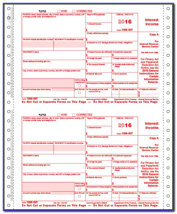Free Printable 1099 Forms 2017