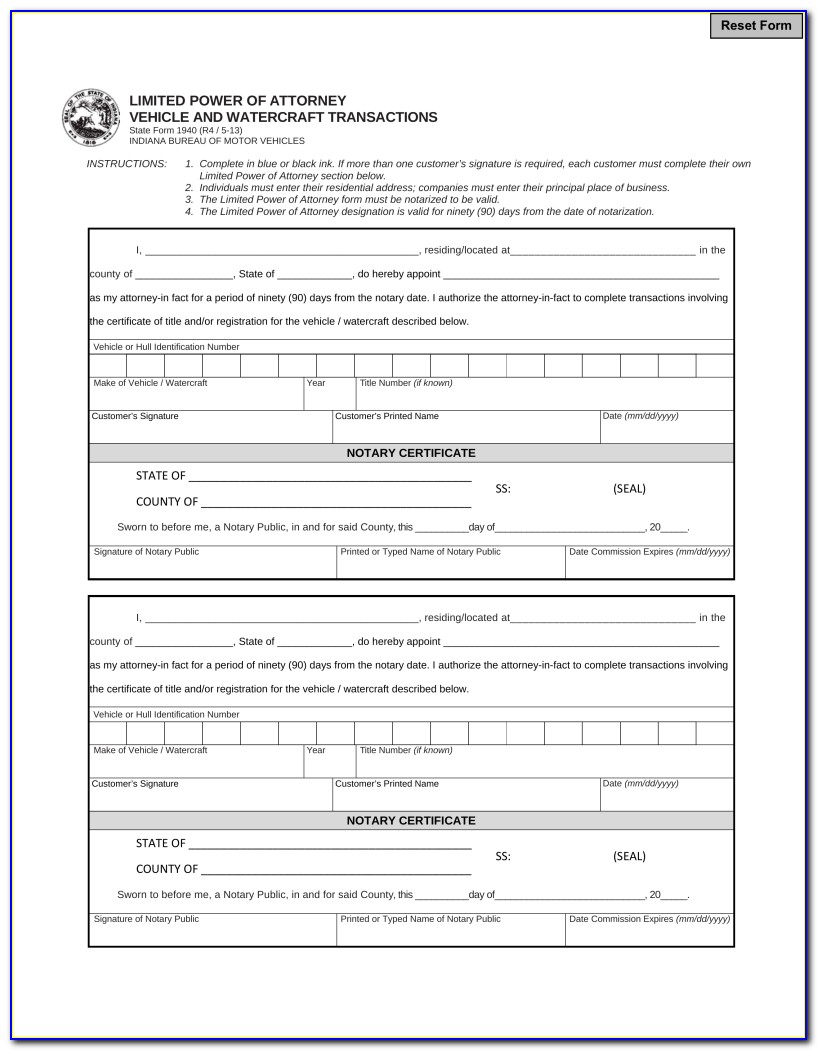Free Printable Power Of Attorney Forms For Maryland