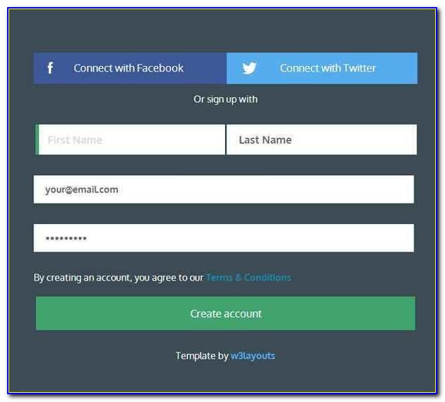 Html5 Signup & Registration Forms 20+ Free Html, Css Format For Sign Up Form Template