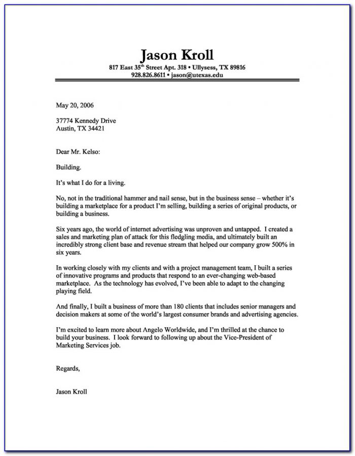 Free Template Cover Letter Download
