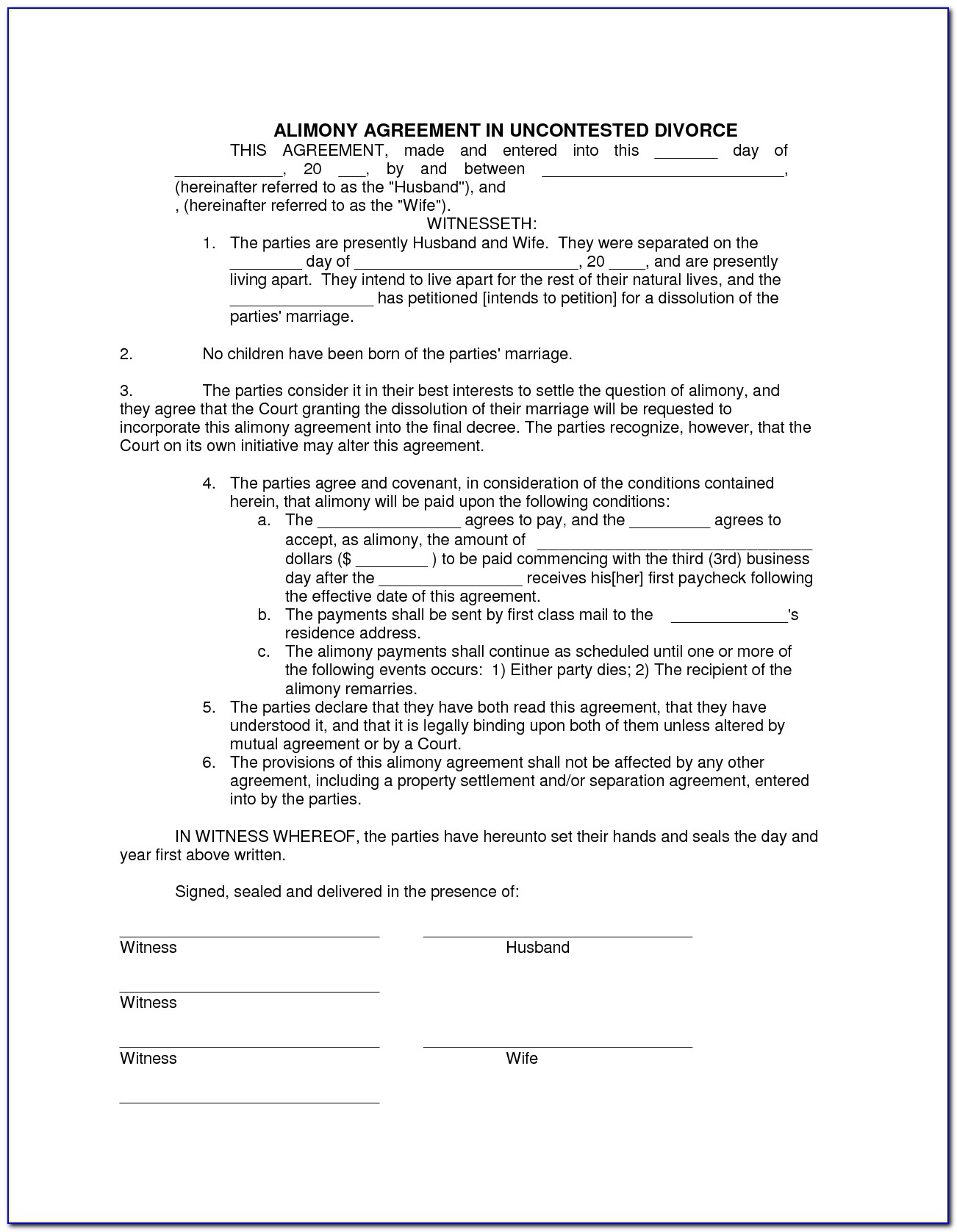 Ga Contested Divorce Forms
