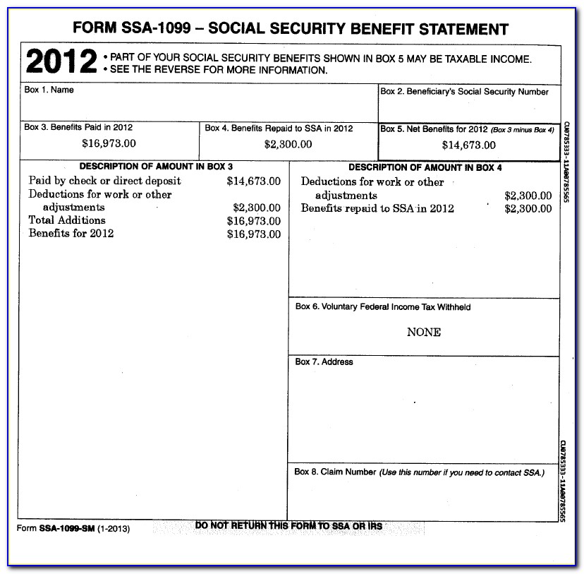 Get Social Security 1099 Form
