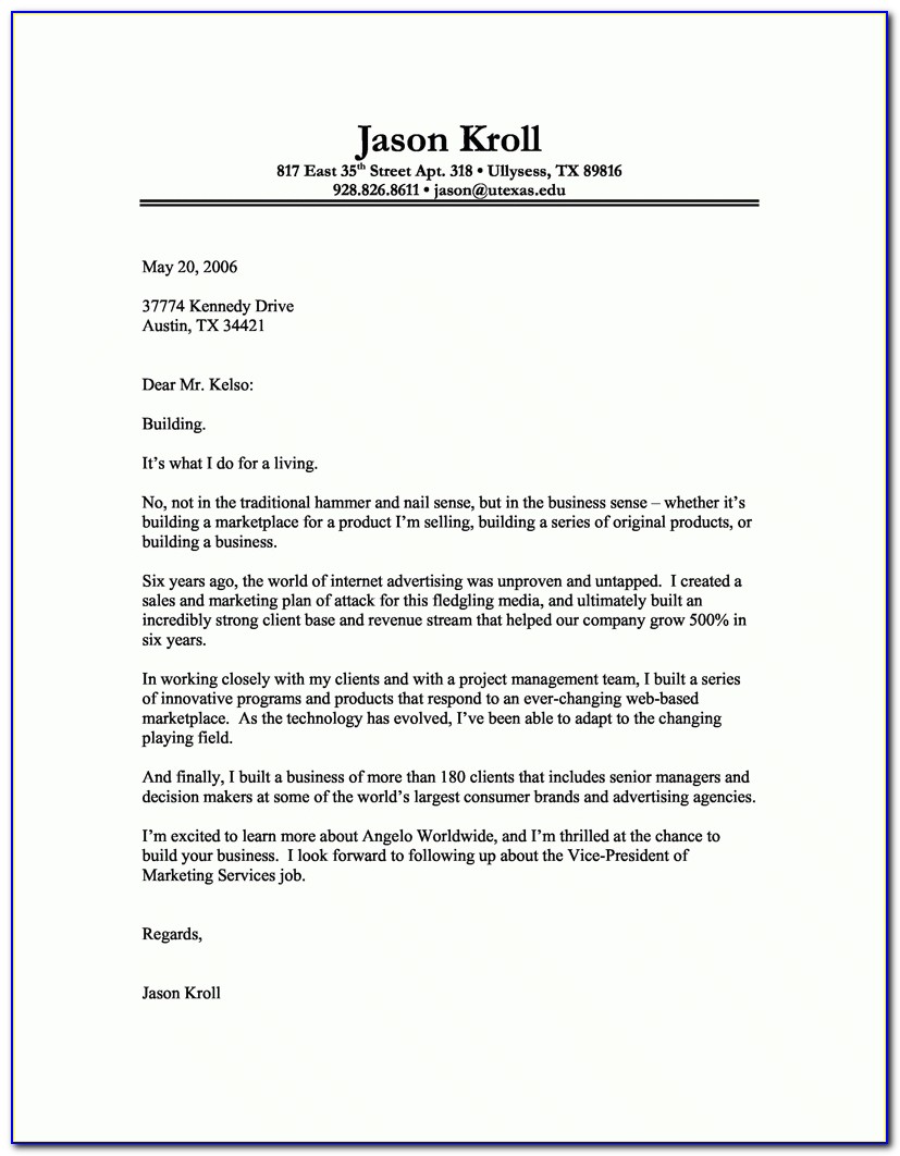 How To Write A Professional Cover Letter 40 Templates Resume Within Proper Cover Letter Format
