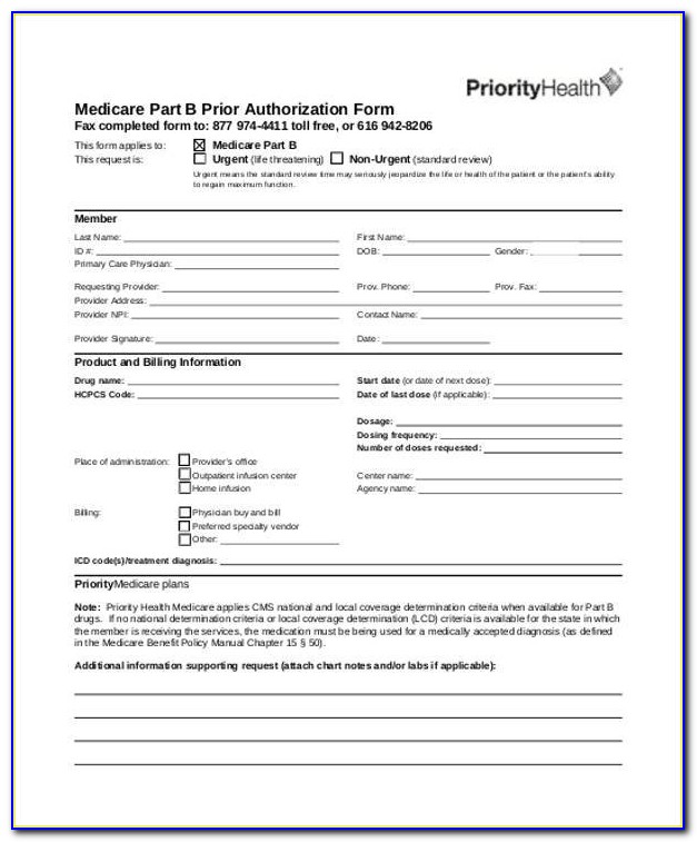 Humana Medicare Prior Authorization Form For Medication
