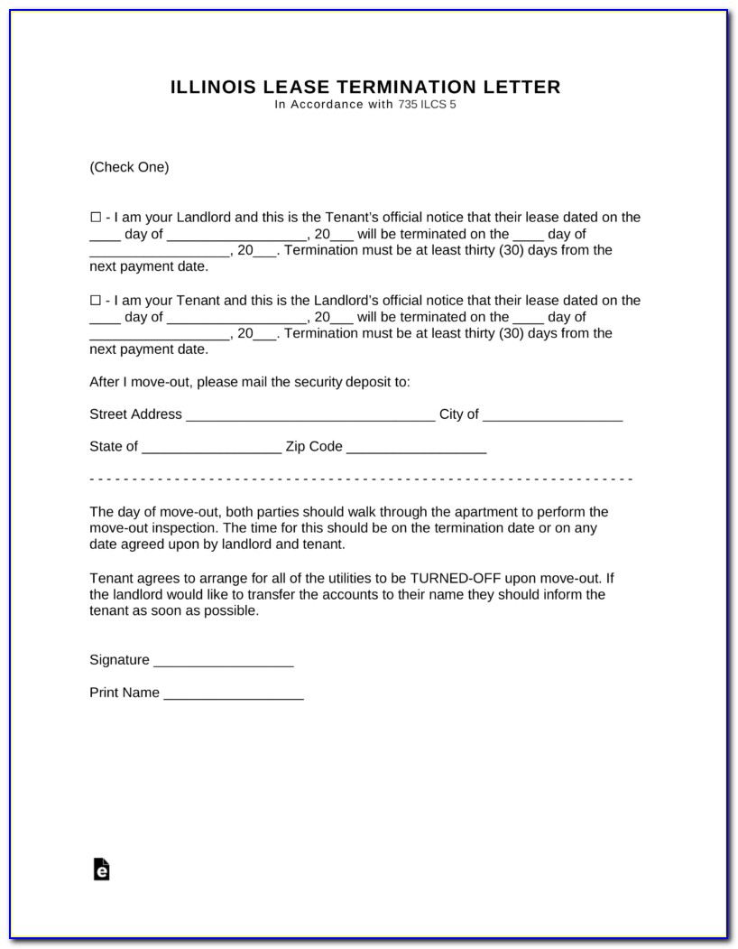 Illinois Five Day Eviction Notice Form