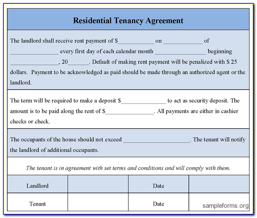 Landlord Tenant Agreement Form Kenya