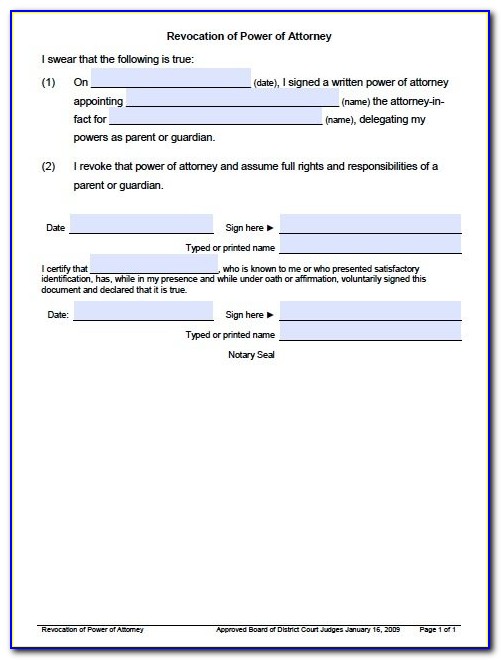 Limited Power Of Attorney Form Utah