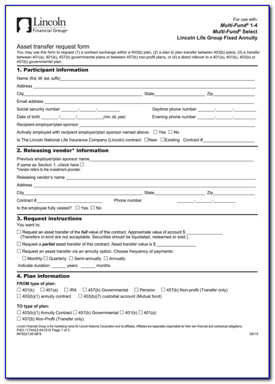 Lincoln National Life Insurance Company Forms