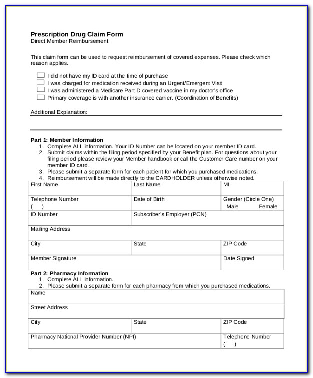 Medicare Form 1490s Instructions