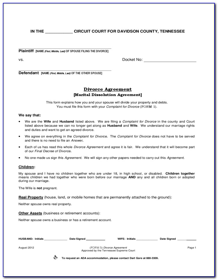 Montgomery County Ohio Dissolution Of Marriage Forms