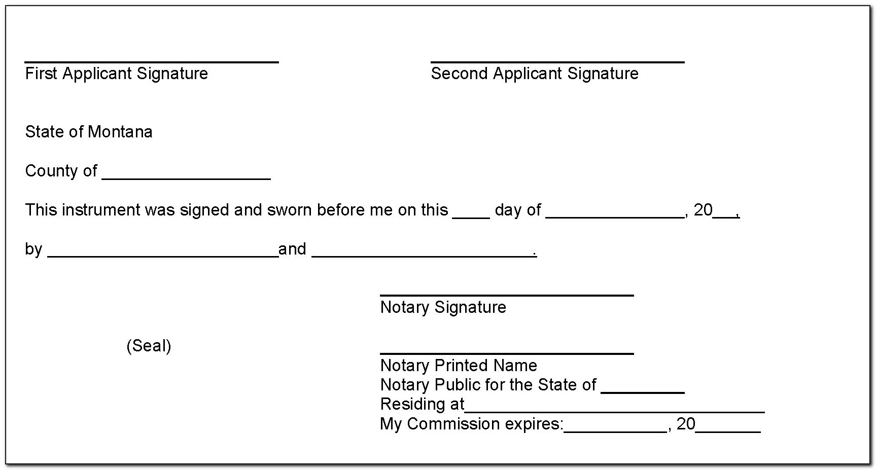Notary Public Forms Texas
