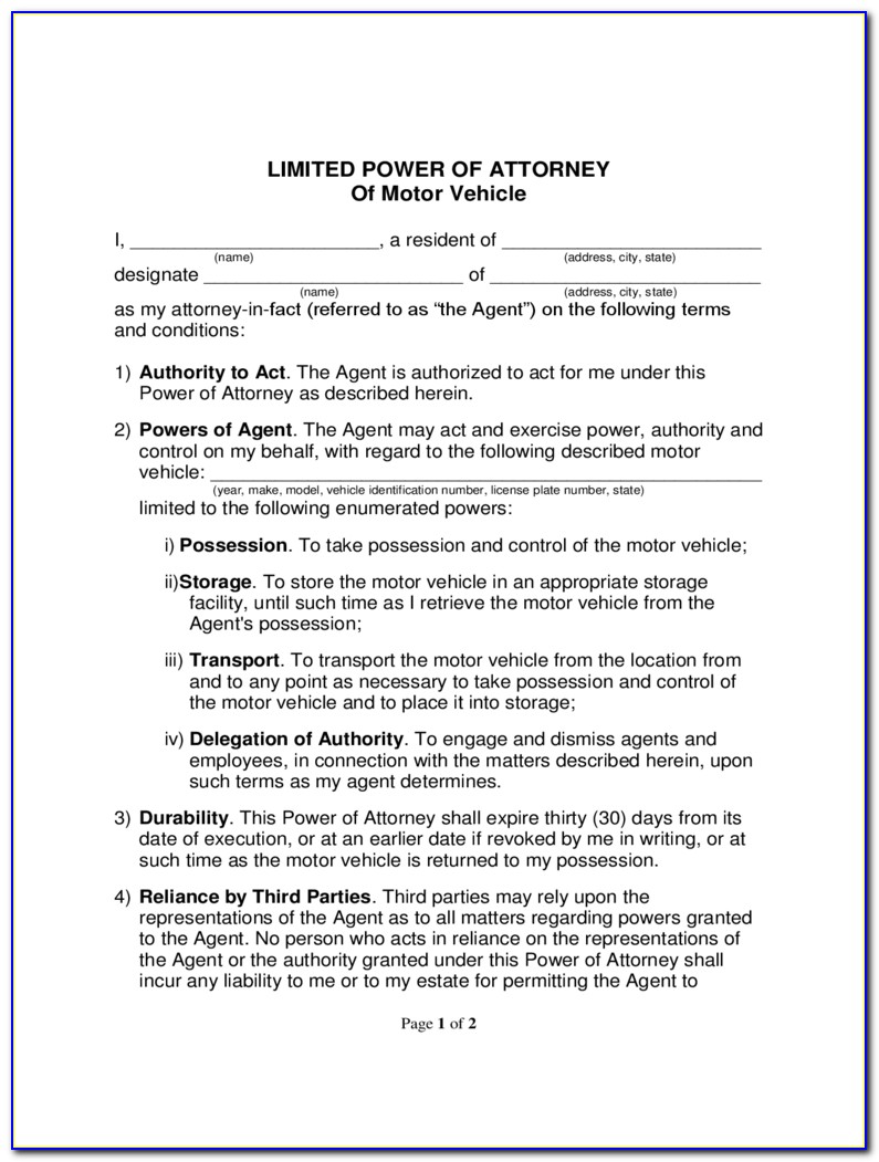 Power Of Attorney Form Cochise County Az