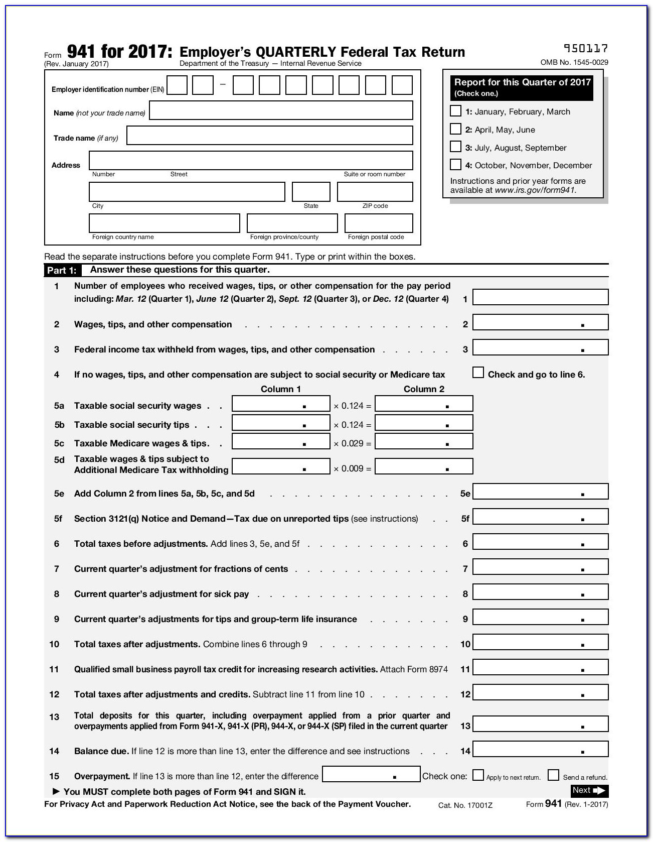 Printable 1099 Form 2017 Instructions