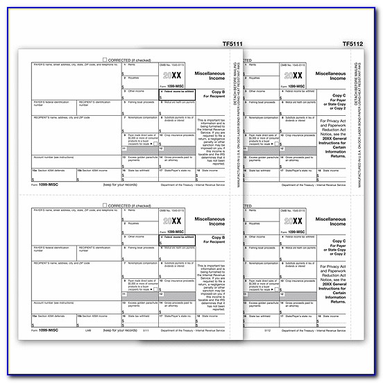 Printable 1099 Misc Form 2016