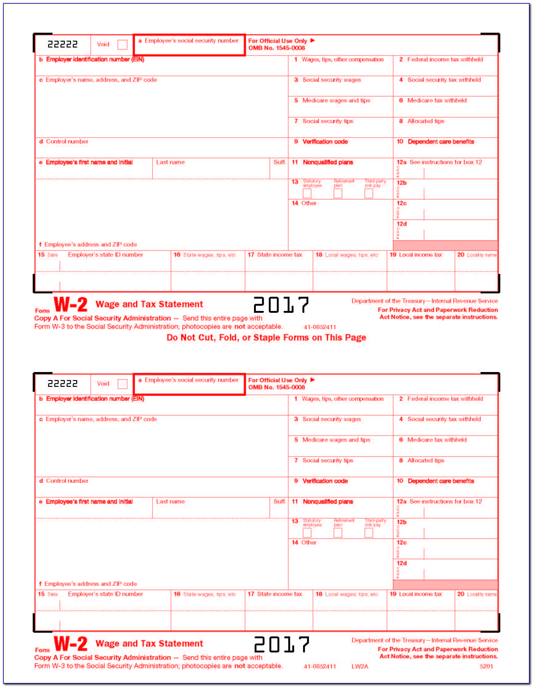 Printing W2 Forms In Quickbooks