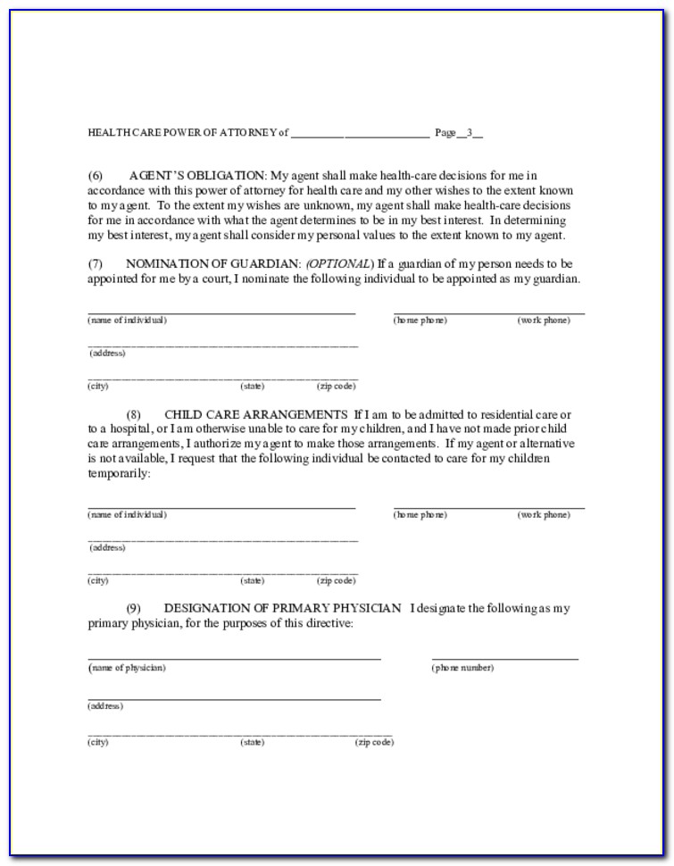 State Of Maine General Power Of Attorney Form