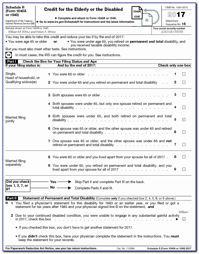 Tax Forms 1040a Instructions