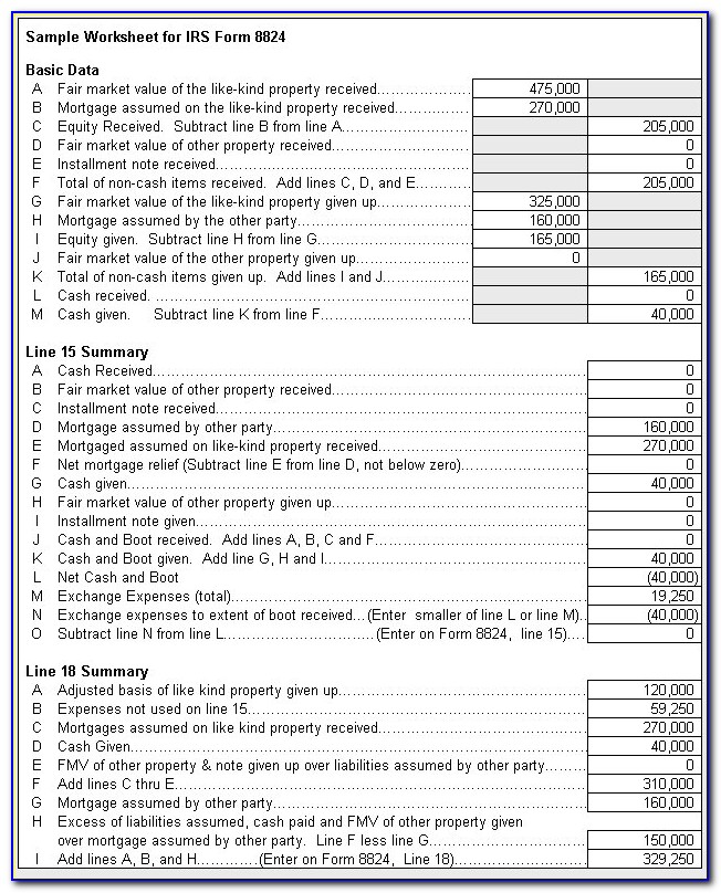 1031 Exchange Forms Irs