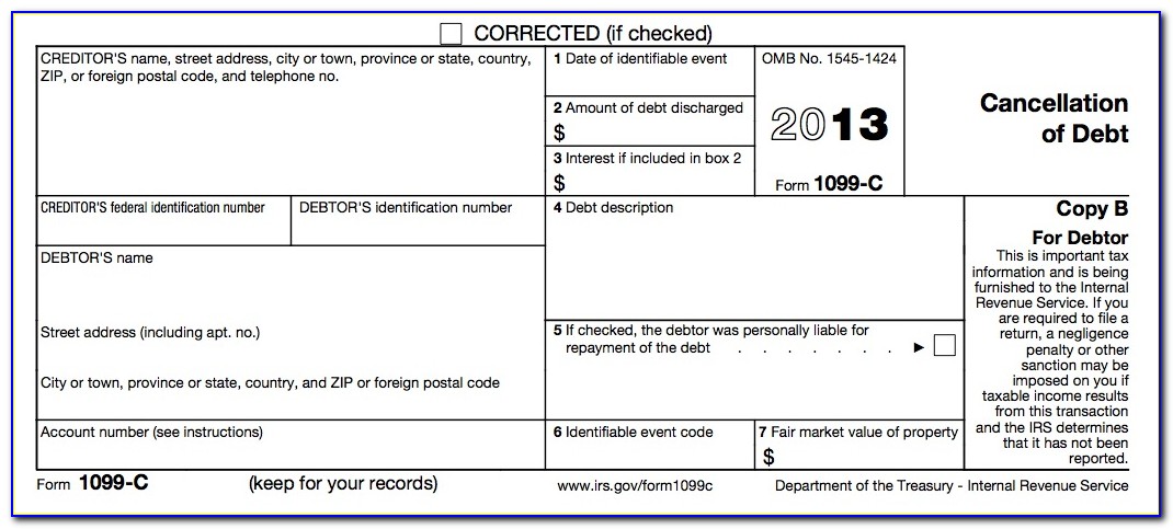 1099 Misc Form 2013 Template