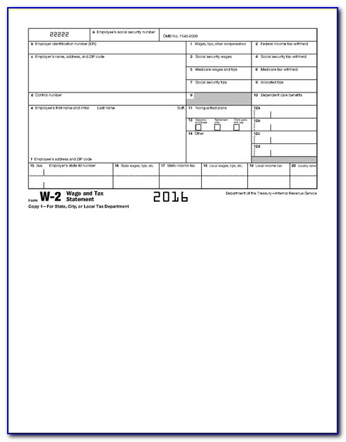 2015 W 2 Fillable Form