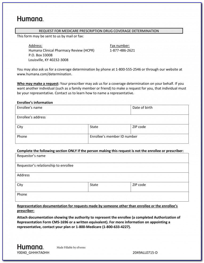 Aarp Medicare Part D Prior Authorization Form