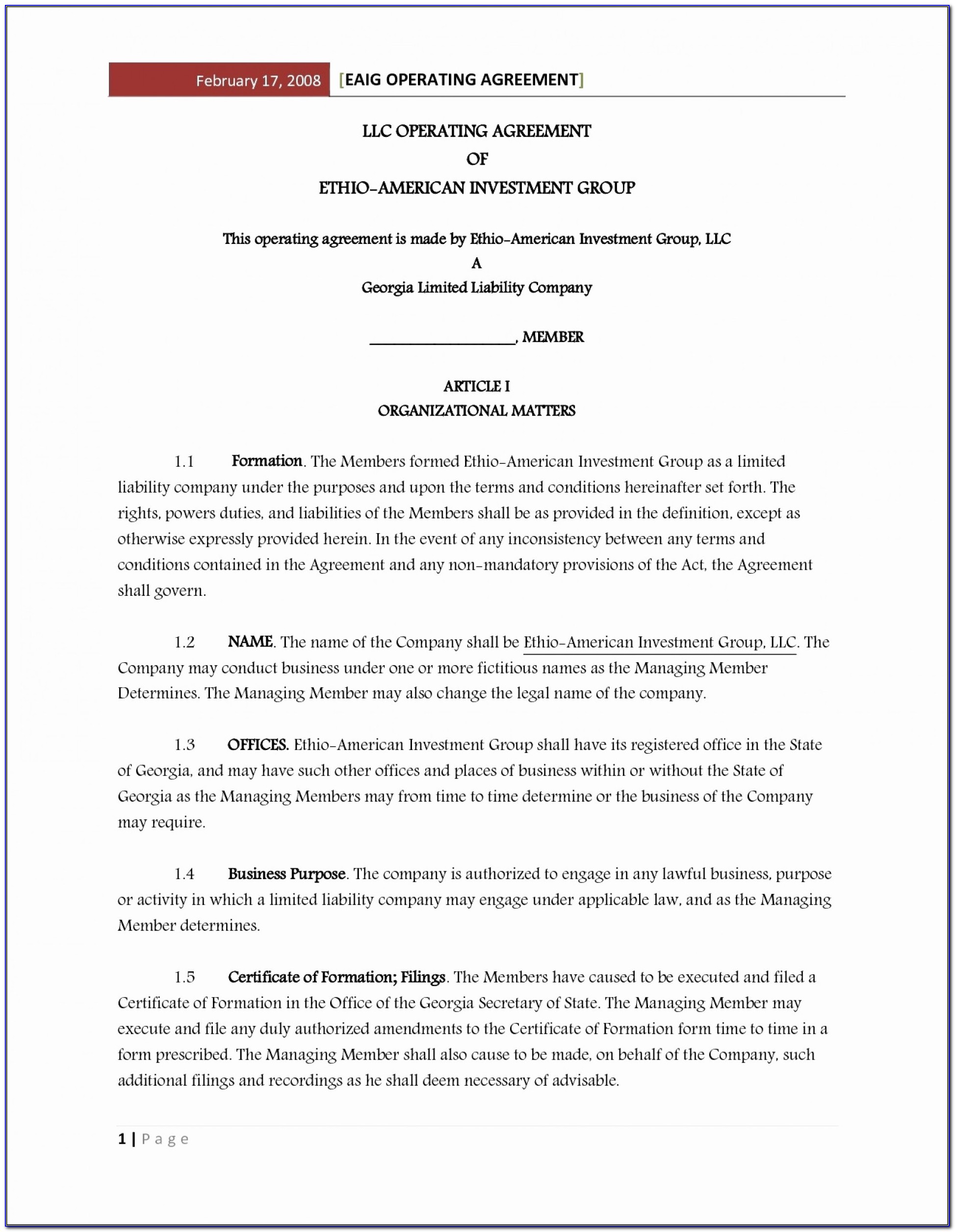 Corporation Operating Agreement Template Unique How To Form An Llc In Texas Templates Limitedy Company Operating
