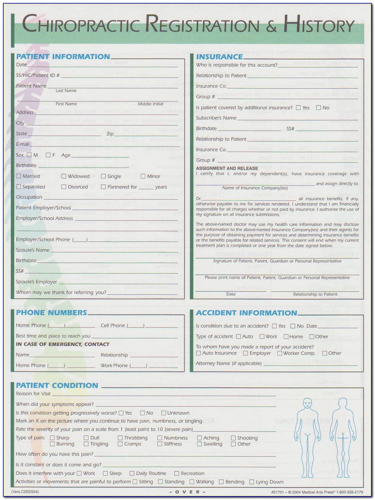 Chiropractic New Patient Forms In Spanish