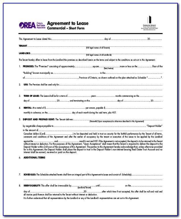 Commercial Lease Forms Nsw
