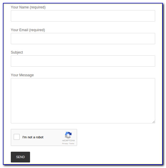 Contact Form With Upload File And Captcha