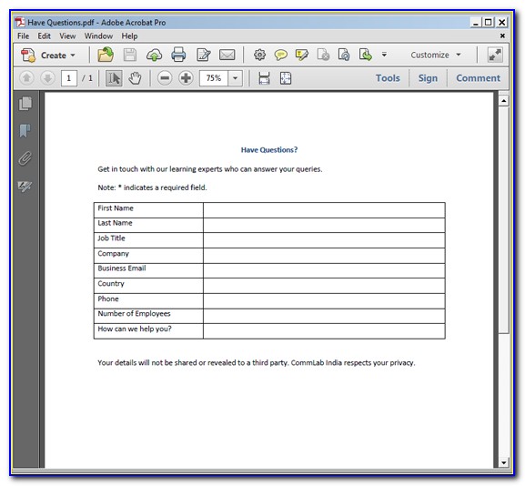 Create Fillable Pdf Forms Free