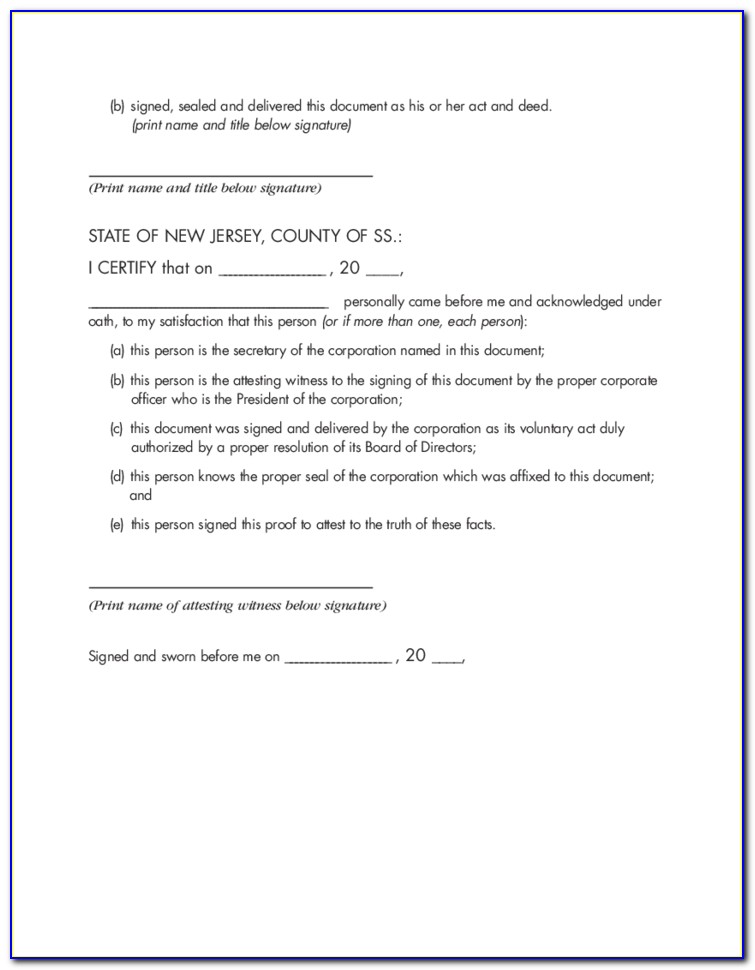 Discharge Of Mortgage Form Nj