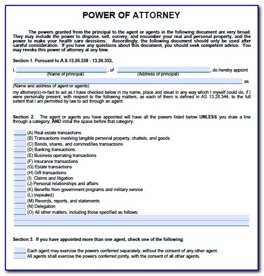 Durable Healthcare Power Of Attorney Form Texas