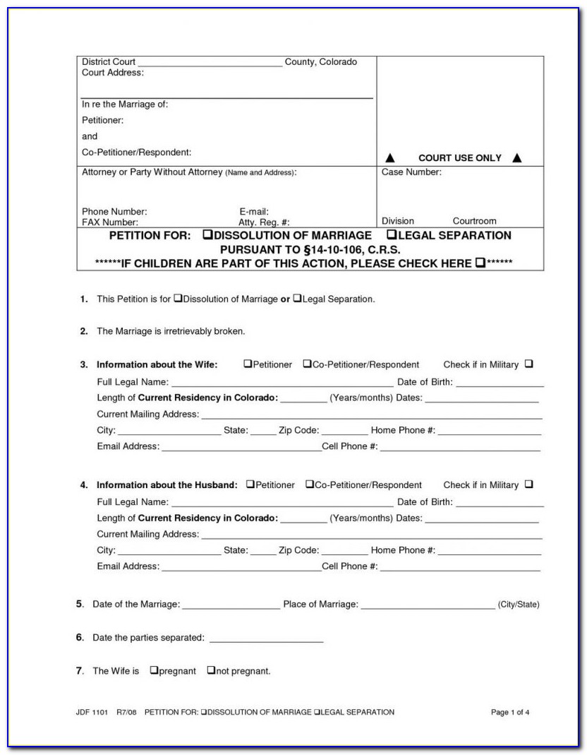 Duval County Divorce Forms