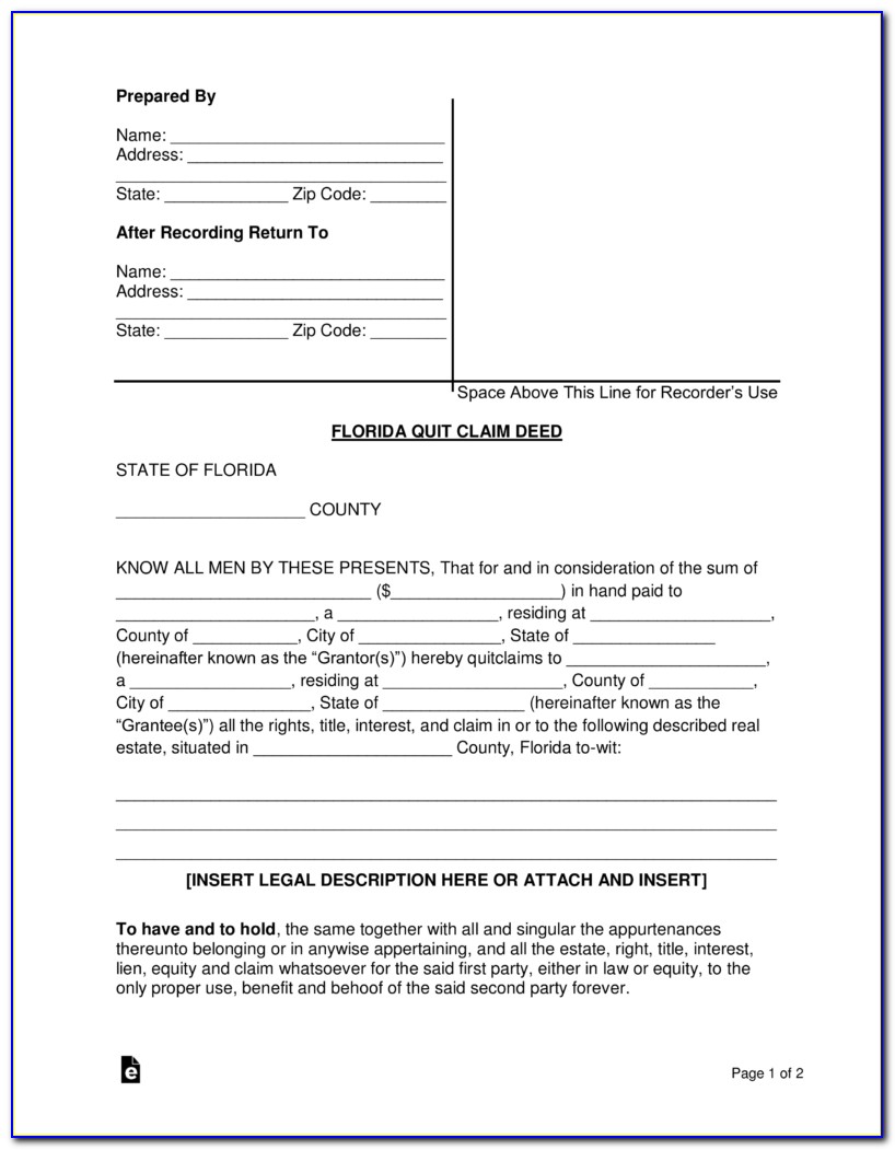 Florida Deed Transfer Forms
