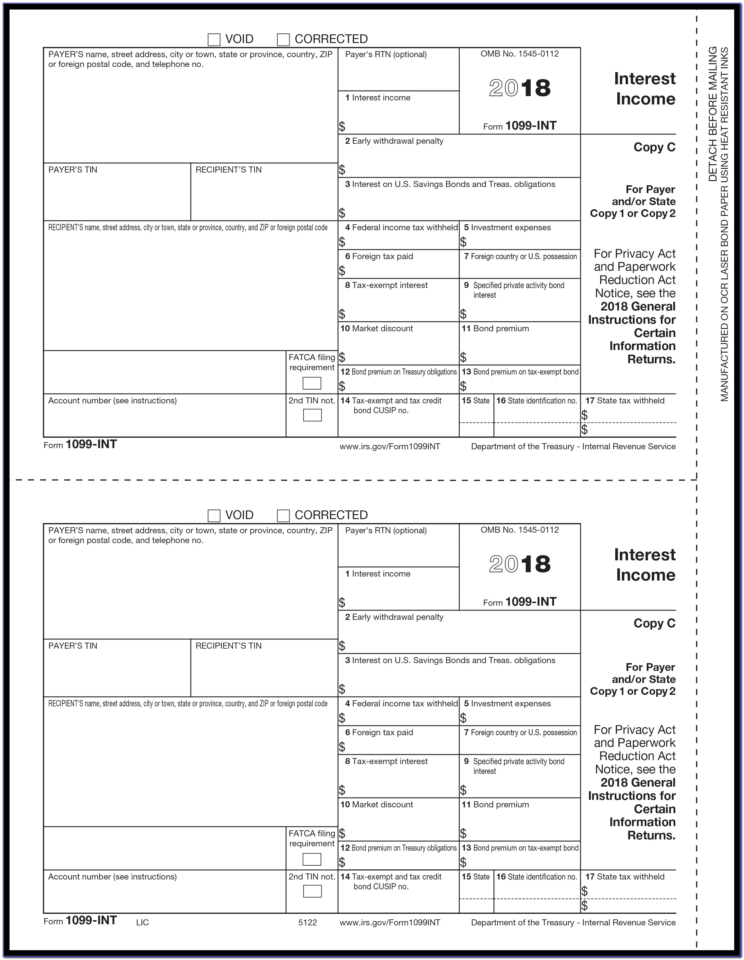 Form 1099 Int 2014